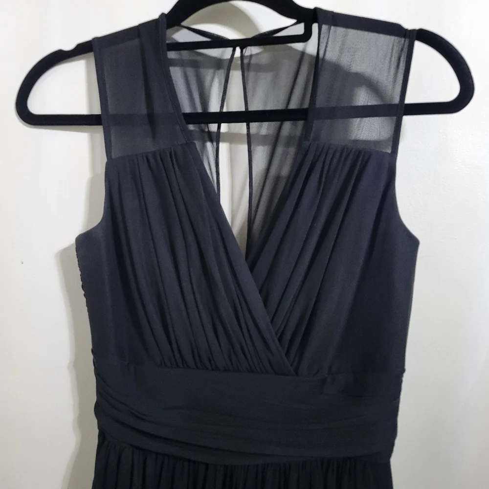 Alfred Sung Beaitiful Black Dress Bridesmaid Prom, Size 4 - Picture 6 of 6